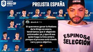 DRAMA con la PRELISTA de la SELECCIÓN de la KINGS LEAGUE