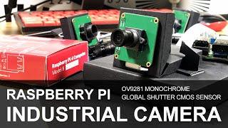 Raspberry Pi 4 Industrial Camera OV9281 Monochrome Global Shutter CMOS Sensor Wide Angle Lens