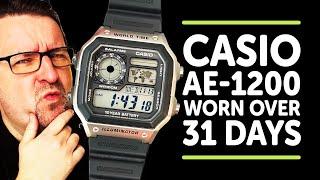 OCTOBER's DAILY Watch - The CASIO AE-1200WH, worn over 31 days - Any Good?