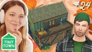 finishing a tiny FARMHOUSE in the sims 4 | Tiny Town Green #24