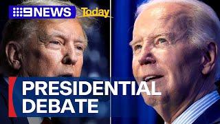 Trump and Biden to face off in 2024 US Presidential debate | 9 News Australia