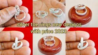 Silver toe ring designs in light weight with price 2023/silver New toe rings with price