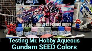 Testing Mr. Hobby Aqueous Gundam SEED Colors