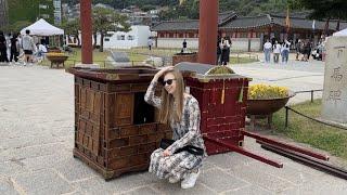 우크라이나 여자 친구와 수원 여행. Part 1. 한국 역사에 대해 한국말로 이야기하는 외국인 (주의: 실수 많음)