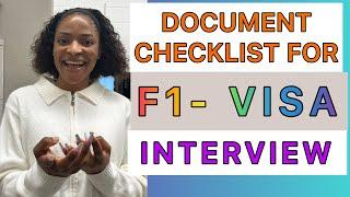 USA F1 Visa Interview Checklist | Essential Documents You Must Carry To Be Approved