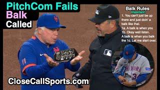 PitchCom Fails, Causing a Balk Call in Chicago When Mets Pitcher Senga Separates Hands