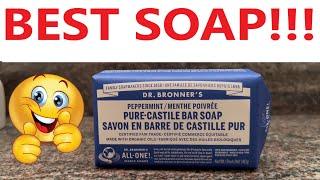 Dr. Bronner's Peppermint Soap Bar Review