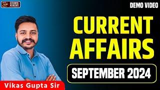 Current Affairs September 2024 (Rajasthan Current Affairs ) | Part 01 by Vikas Sir | Ceramic Academy