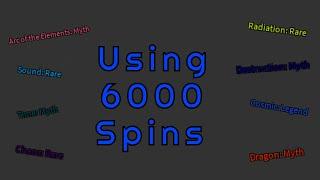 Using 6000 Spins in Elemental Grind Game (Kinda)