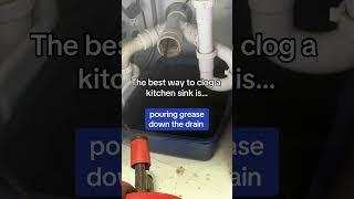 How to clog a kitchen sink.... #pompanobeach #floridalife #shortsvideo #plumbing #clog #soflo