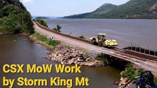 CSX MoW Work by Storm King Mountain