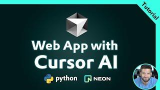 Build your first Web App with Cursor AI, Python, Virtual Machines, and Neon Postgres