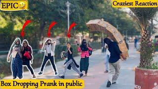 Dropping Box Prank in public || Crazy Reaction || Ayan Prank tv