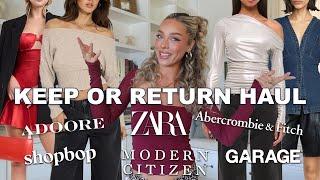 HUGE Fall Haul! (Zara, A&F, Garage, more) | Keep or Return - First Impressions