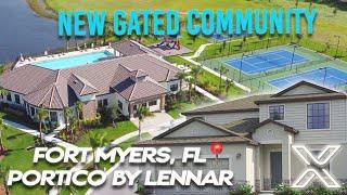 NEW Fort Myers Gated Community Home Tour - Portico