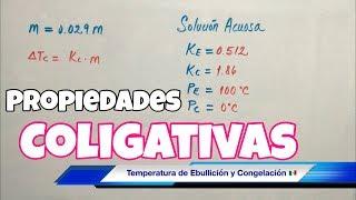 Propiedades COLIGATIVAS (Punto de Congelación y Ebullición)