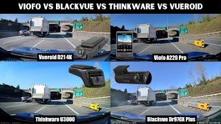 Viofo A229 pro vs Blackvue Dr 970X Plus vs Thinkware U3000 vs Vueroid D21 4K | Safe Drive Solutions