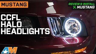 2005-2009 Mustang CCFL Halo Headlights; Black Housing Review & Install