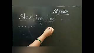 Nursery : Basic Strokes For Kids, Standing Line & Sleeping Line