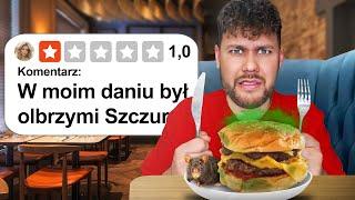 Testuje RESTAURACJE z 1-GWIAZDKOWYMI OPINIAMI...