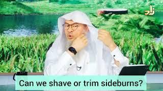 Can we shave or trim the sideburns? - Assim al hakeem