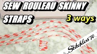 how to sew rouleau spaghetti straps in 3 ways sewing tutorial