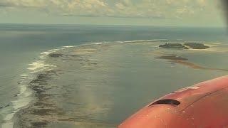 #Seychelles  scenic ️ landing in Waldorf Astoria Seychelles Platte Island | The Beechcraft B-1900