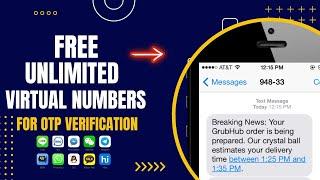 How to Get Unlimited SMS Verification Codes 2025 | Free OTP | Virtual Numbers