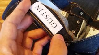 Gustin Jeans Denim Grab Bag Raw Denim FIRST TRY ON!