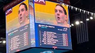 Snippet of Cal swimmer Jack Alexy winning this preliminary 100 m freestyle swim.