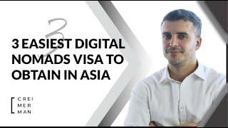 ️3 Easiest Digital Nomads visa to obtain in Asia Sri Lanka | Taiwan | United Arab Emirates 