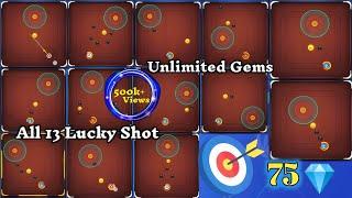 Carrom Pool  All Lucky Shot | Unlimited Gems  Parfect 13 Lucky Shot