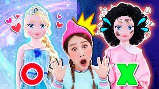 엘사가 마법에 걸렸어요! 지니와 함께 색칠놀이로 엘사를 구해요! Frozen 2 Elsa Drawing book