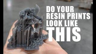 RESIN FAILS: What causes partial support fails and how to fix it.