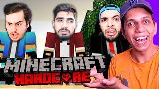 بلاخره با بچه ها رفتیم ماینکرفت هاردکورد  - Minecraft Multiplayer #1