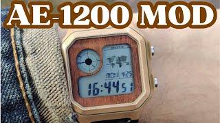 Bronze and Wood Royale - Casio AE-1200 mod