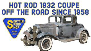 1932 Ford 5 Window Coupe. Off the road since 1958!