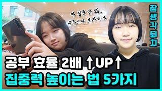 공부할 때 집중력 2배로 높이는 꿀팁 5가지 ｜소린TV