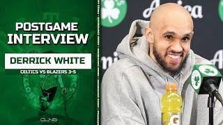 Derrick White on making Celtics HISTORY with Payton Pritchard | Postgame Interview 3-5