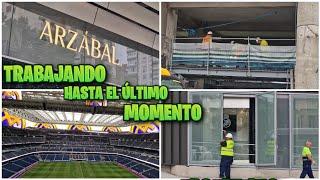 20 de septiembre  CÉSPED IMPOLUTO  NO CESAN los TRABAJOS ️ Obras Santiago Bernabéu 