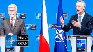 NATO Secretary General with the President of Czechia  Petr Pavel, 19 APR 2023