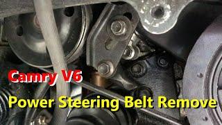 CAMRY V6 POWER STEERING BELT REMOVAL & ADJUSTMENT 3.0L 2002-2006 Lexus, Avalon, Solara