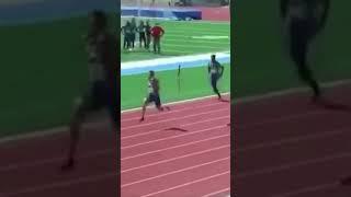 マイケルノーマン100m最高の走り 9.86 #trackandfield