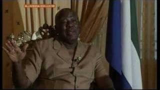 Exclusive interview with Sierra Leone's president - 10Aug 07