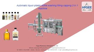 Higee machinery-Automatic liquor filling machine line for plastic bottle 200ml