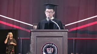 Exiled Activist Nathan Law’s Life of "Failures" - Washington & Jefferson College 2022 Commencement