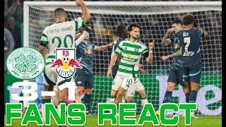 WHAT A PERFORMANCE! CELTIC FANS REACT! CELTIC 3-1 RB LEIPZIG | CHAMPIONS LEAGUE