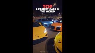 TOP 4 FASTEST CARS IN THE WORLD