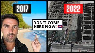 WHAT HAPPENED TO SIHANOUKVILLE?!  Shocking transformation in 2022!  Kampong Som | Cambodia vlog