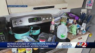 Florida mother left out ready-to-fire gun, let children live in 'deplorable' conditions. deputies...